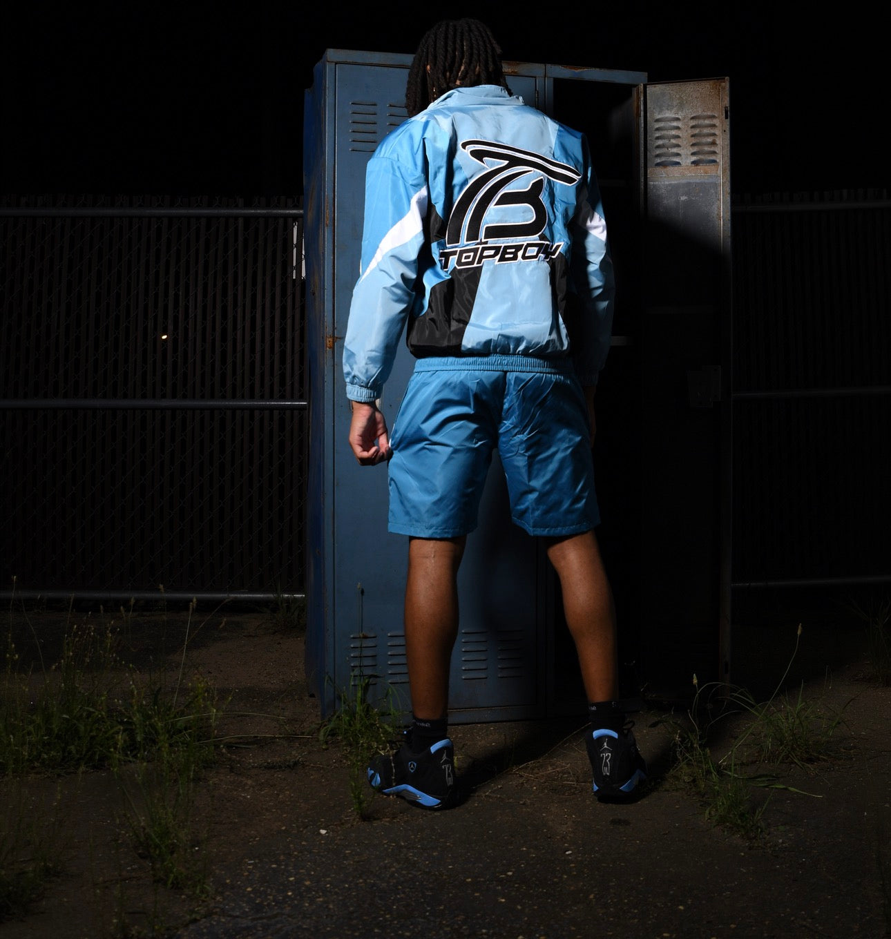 Blue TB Windbreaker Set