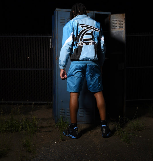 Blue TB Windbreaker Set