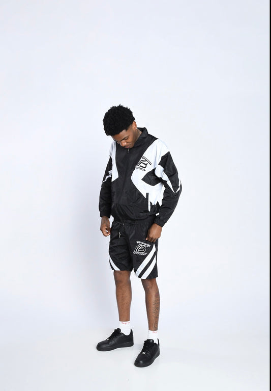 Black TB Windbreaker Set