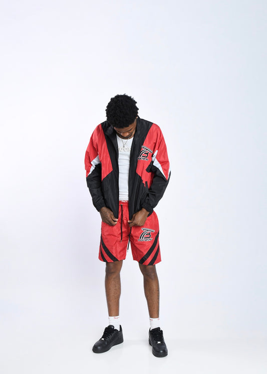 Red TB Windbreaker Set
