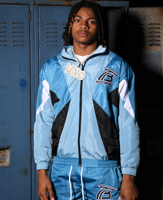 Blue TB Windbreaker Set