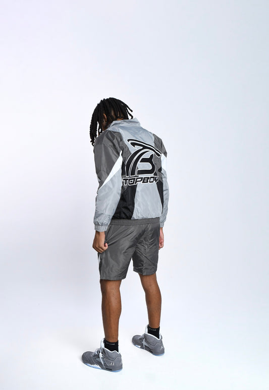 Grey TB Windbreaker Set