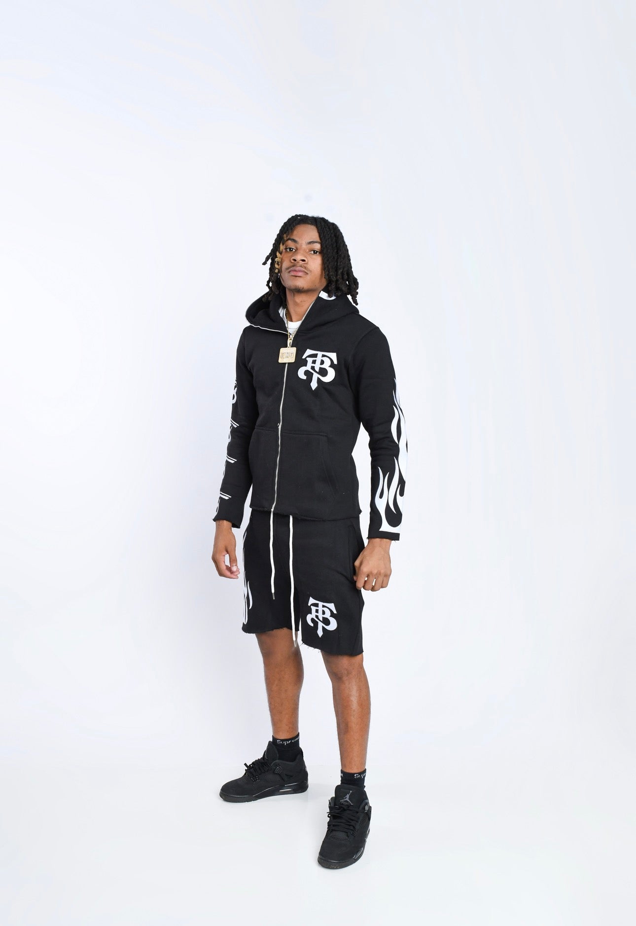 Black TB Fleece Set