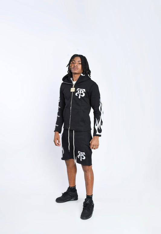 Black TB Fleece Set