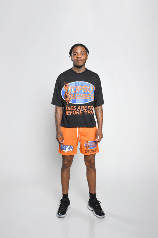 Orange “NBS” TB Short Set